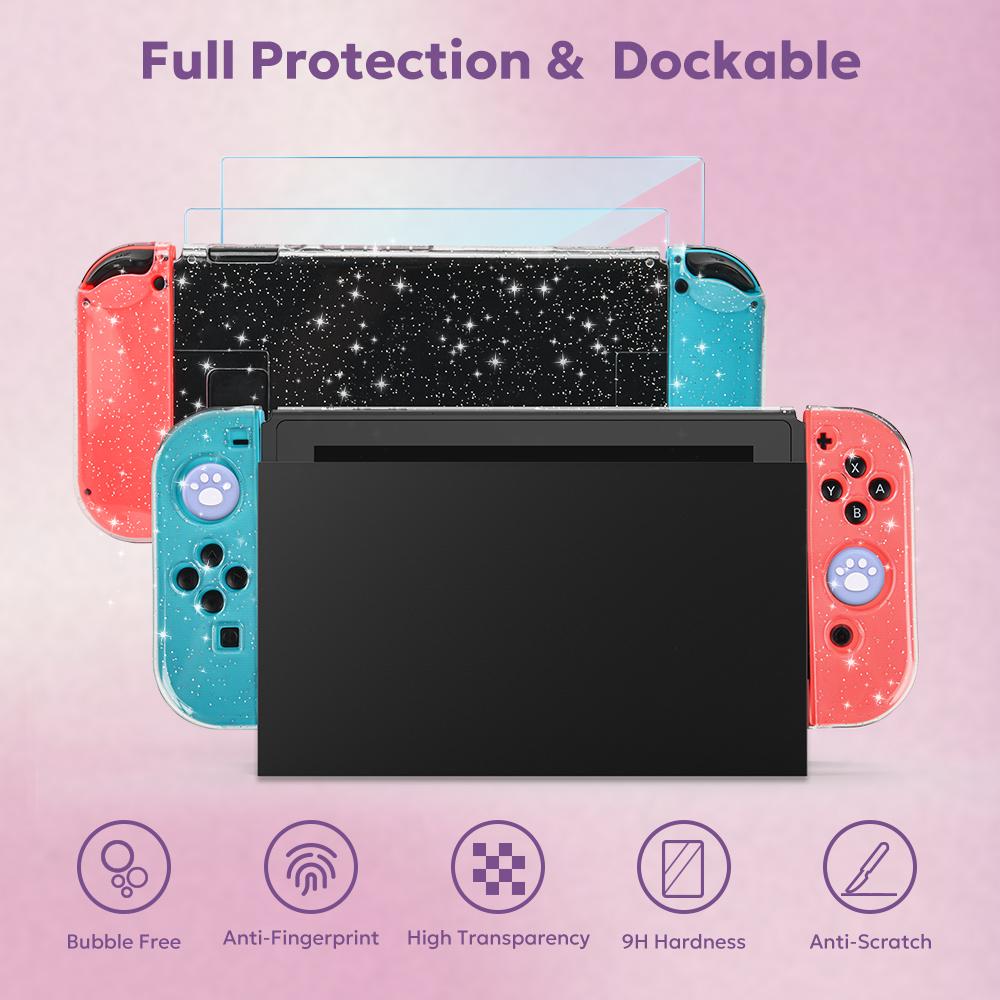Switch Accessory Bundles Portable Travel Scratch-resistant Gaming Console Carrying Pouch Protective Case NS Accessories Cover