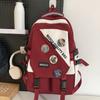 Schoolbags College Students Girls High School Students Burgundy Men Backpacks Junior High School Students Elementary School Students