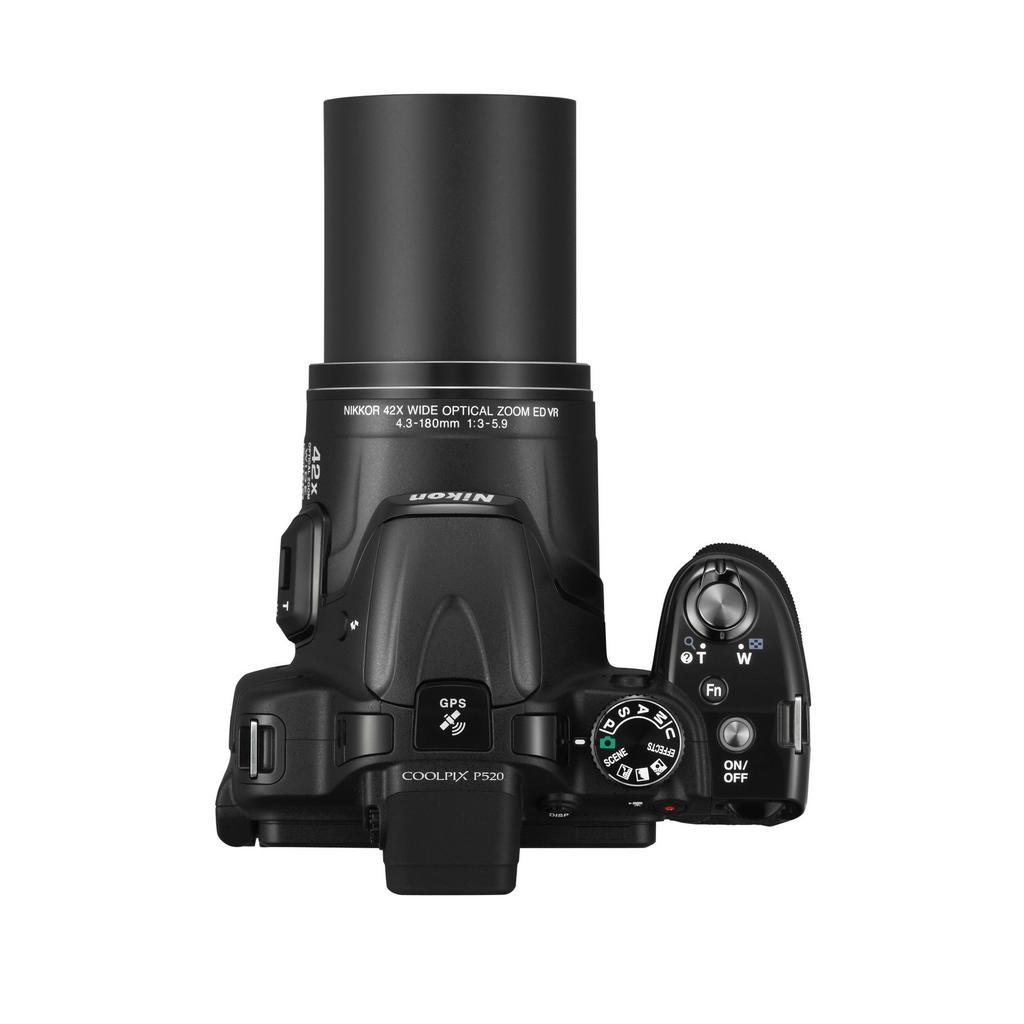 Nikon Digital Camera COOLPIX P520 42x Optical Zoom LCD Screen Black P520BK Vari-Angle