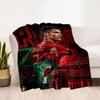 Ronaldo's Portugal Legacy Blanket Ultra-Soft Great for Office Bed Sofa All-Season Use Warmthful Decor Suitable for Gifting Relatives and Friends