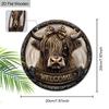 Wooden Hanging Decorative Signs, ”welcome"sign, Indoor or Garden Decorations, 2D Flat Pendants, Housewarming Gifts for Friends