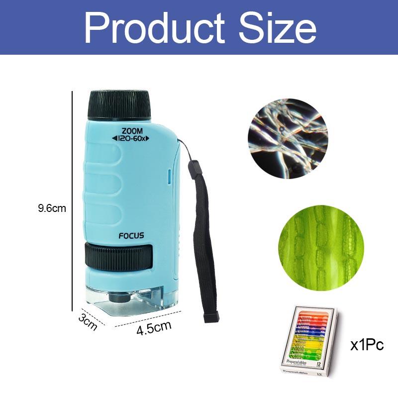 1 Piece Upgrade Your Little Scientist Microscope Mini Microscope for Kids, Kids Microscope Handheld Mini Scope Portable Microscope for Kids