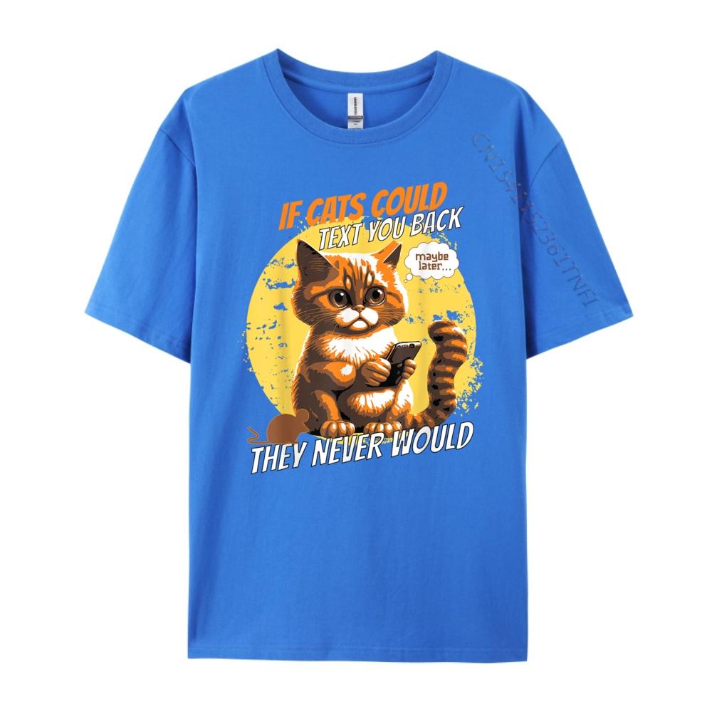 Katzen Telefon Katzen Lol Person Humor Wenn Katzen Texten könnten Handy Grafik T-Shirt Herrenbekleidung 2024 Cinco de Mayo