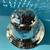 Discobuckethat Glitter Glass Sequin Fisherman Hat With Sun Protection For Nightclub And Party