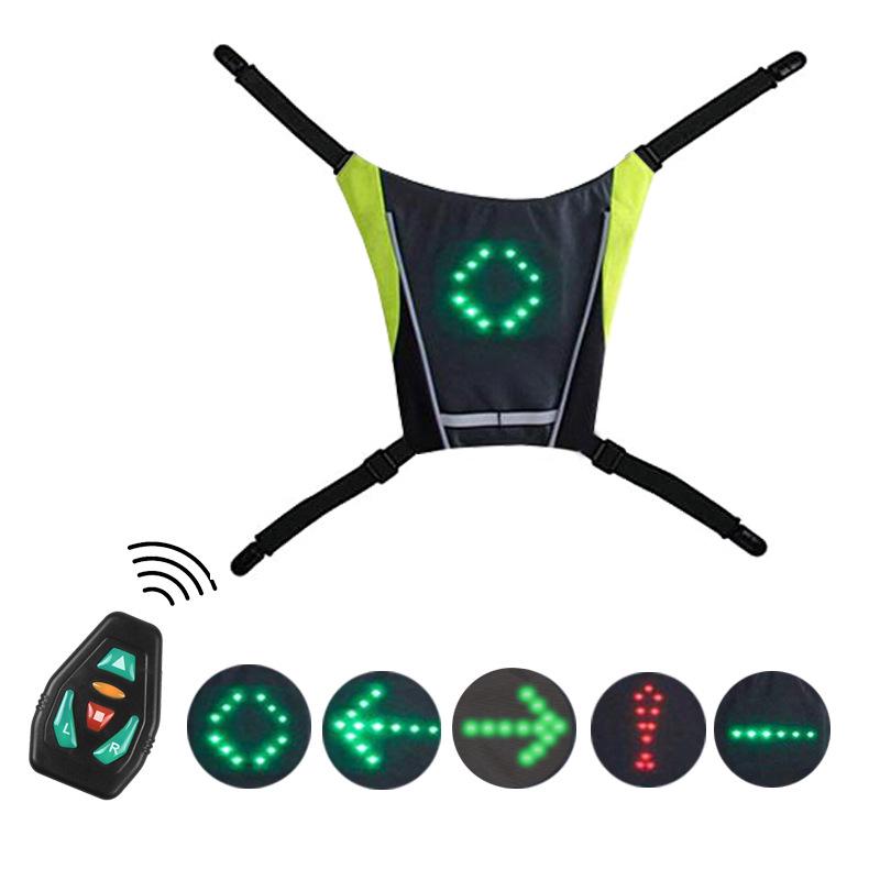 

Велосипедный рюкзак со светодиодными указателями поворота с беспроводным пультом управления Below 20L темно-серого