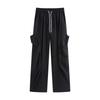 Quick-drying pants men's and women's summer thin high waist thin popular sports outdoor straight tooling small casual pants