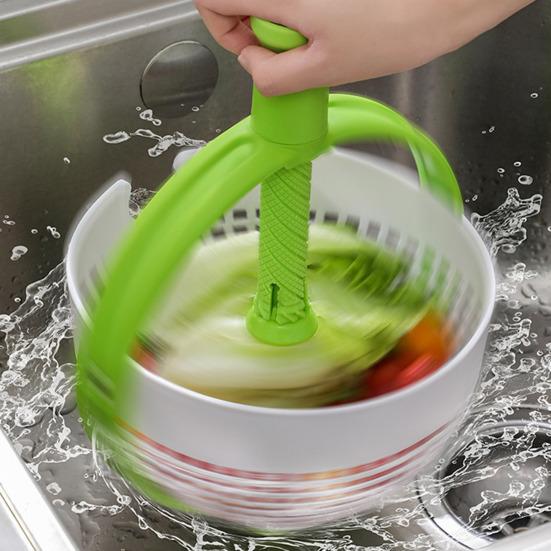 Kitchen Colander Collapsible Salad Spinner And Colander Spinning Salad Strainer for Easy