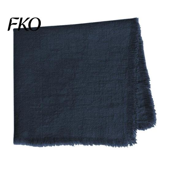 Natural Feel Napkins Boho Linen Napkin, 18 Inch Washable Fringed Fabric Rustic Farmhouse Style Napkin for Dining Table Home Wedding Bridal Shower Soft