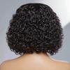 180D Deep Wave Curly Lace Front Peruci Bob Perucă Parte laterală Dantela Pre smuls Transparent Brazilian Deep Curly Bob Peruci