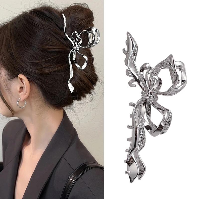 Punk-Spinnennetz-Haarklammer aus Metall, Legierung, Halloween-Haarklammern, schwarze silberne Haarnadel für dünnes Haar, Zubehör, Haarkrabben, Party-Schmuck