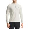 Fila Fitness Series Casual Stand Collar Half-Zip Long Sleeve T-Shirt Men Tops Starlight-White A11M511207FWT