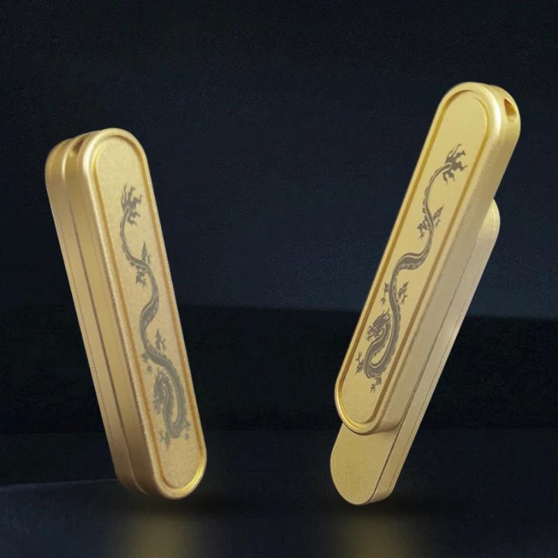 Magnetic Push Card Mechanical Slider Stress Reducing Toys Haptic Coin Antistresse Metal EDC Sensory Mini Fidget Decompression