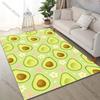 Mehrere Größen Blumen Avocado Teppich Muster Teppich für Wohnzimmer Schlafzimmer Sofa Heimdekor Rutschfeste Bodenmatte Luxus Geschenk