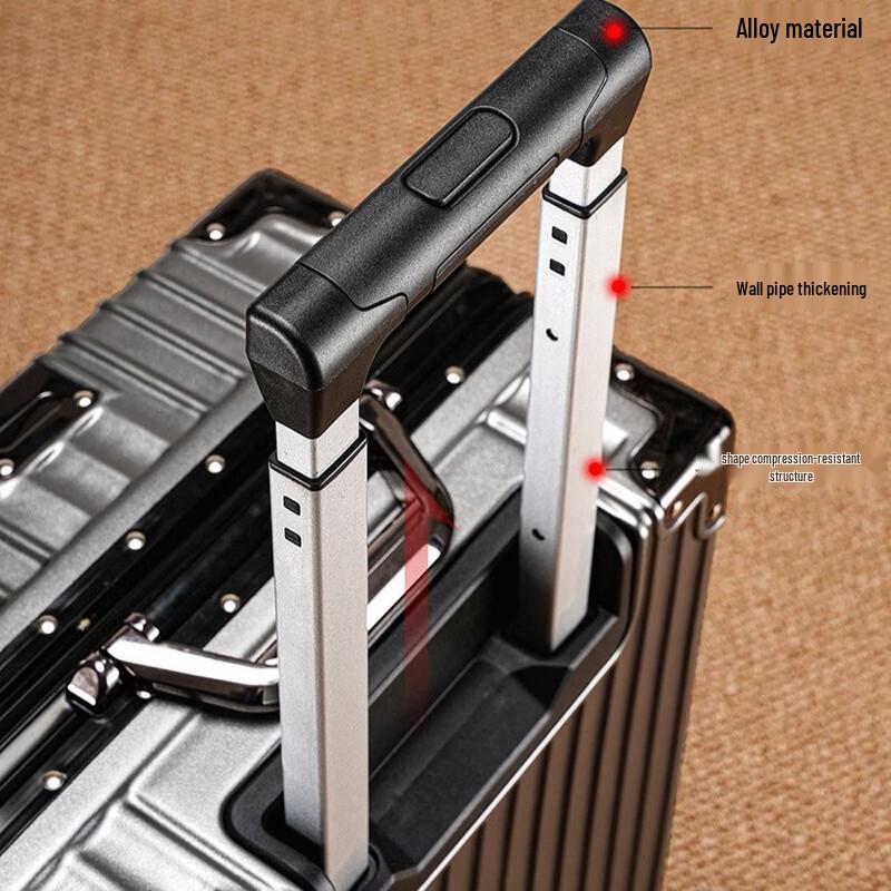 Aluminum Frame Multi-functional Spinner Luggage