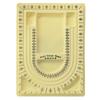 U Shaped Necklace Beading Jewelry Organizer Jewelry Making Tray Tool Yellow