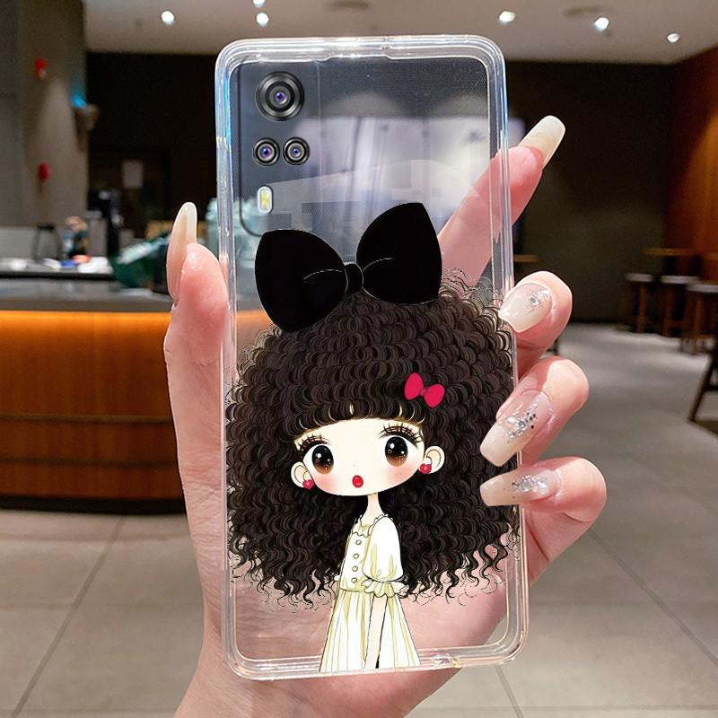 For vivo Y31 2021 Case Cute Cool Boys Girls Transparent Silicone Back Cover For Vivo Y53S 4G Y31 Y51 Y51A Y 31 V2036 Phone Case