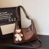 IELGY Fashion Simple Large-Capacity Bag Casual Commuter Shoulder Messenger Bucket Bag