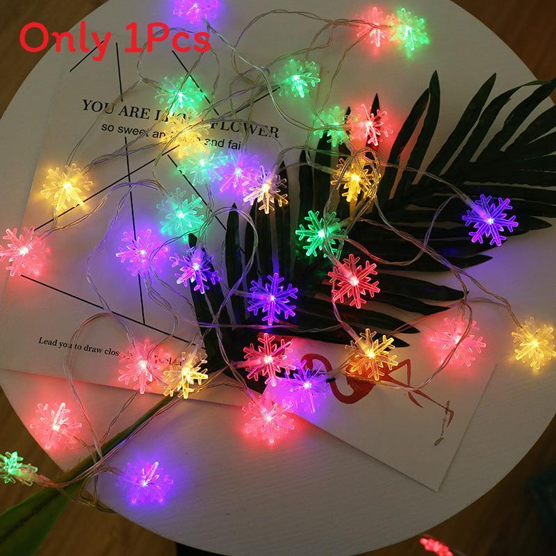Stars Snowflakes Outdoor Solar Led String Lights For Holiday And Event Decoration
