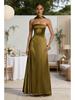 2026 European & American Women's Sexy Bodycon Backless Strapless Cinched Waist Evening Gown
