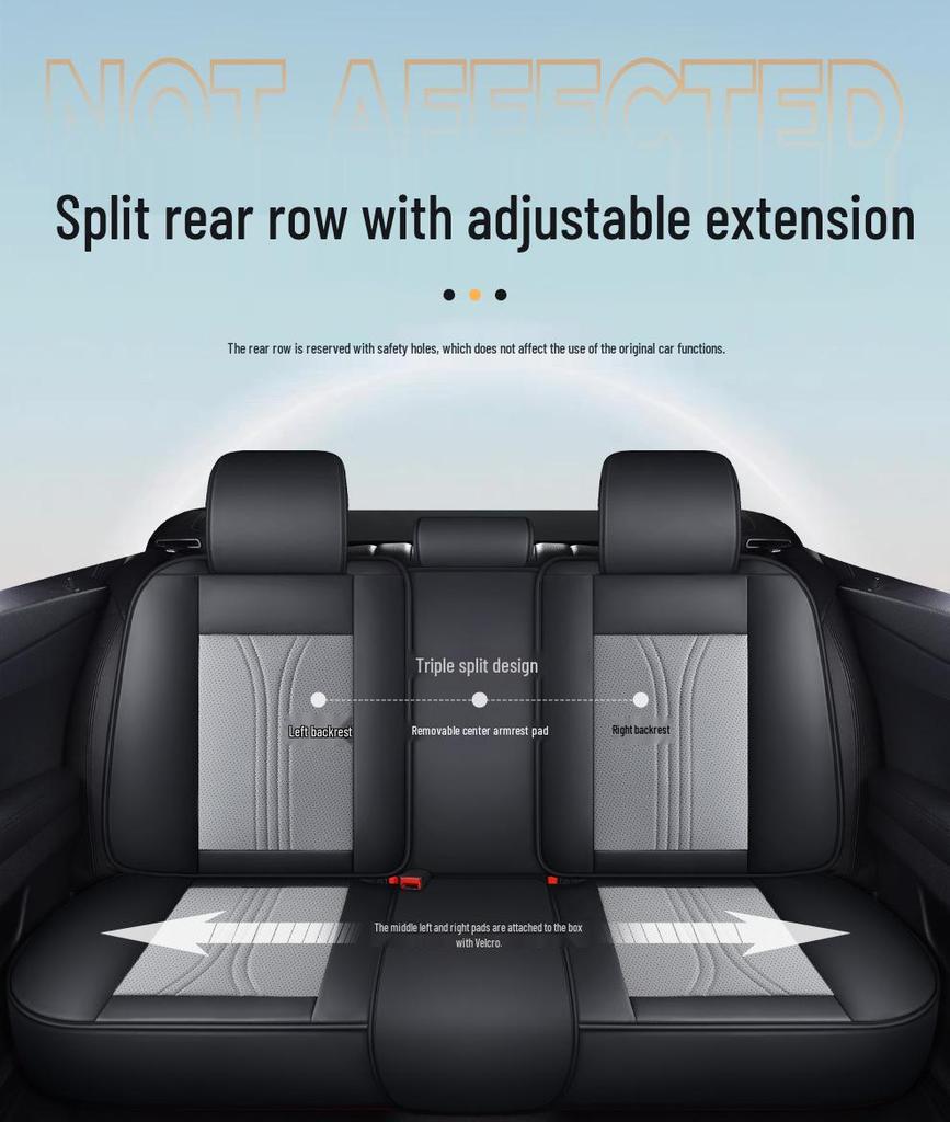 Breathable Leather Car Seat Cover Cushions for All Seasons