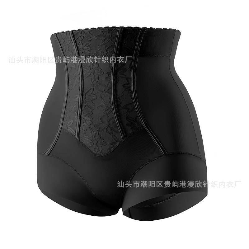 

High Waist Tummy Control Shapewear Panties for Women Lace Slimming Body Shaper Shorts M чёрный