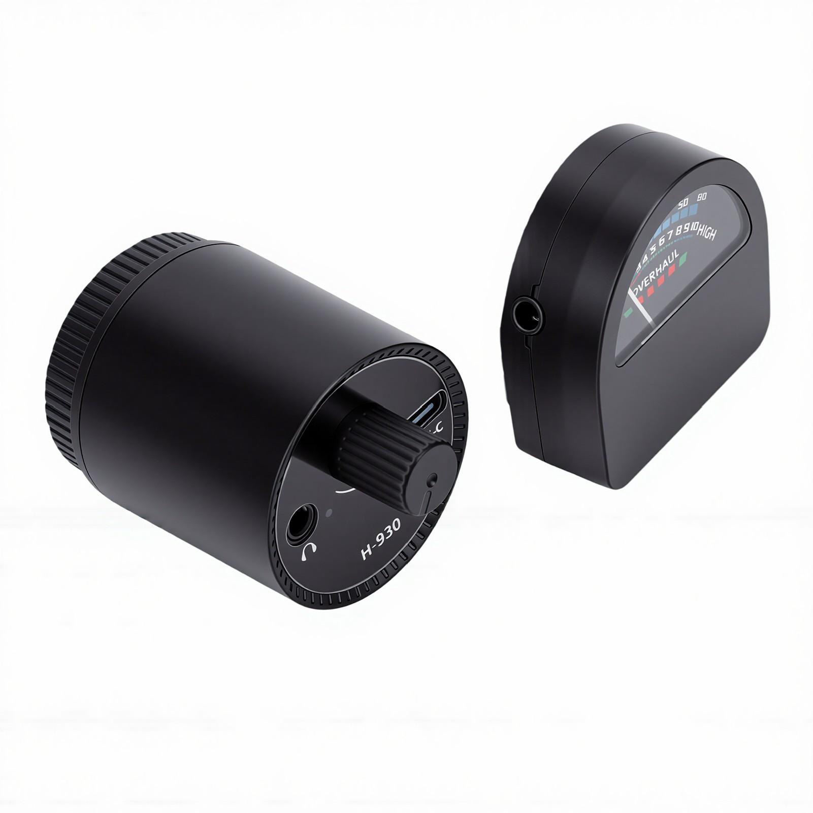 Detecção de Vazamento de Água Tubulação de Parede Detector de Escuta de Vazamento Monitor Subterrâneo Amplificador de Som de Alta Sensibilidade Orelha black