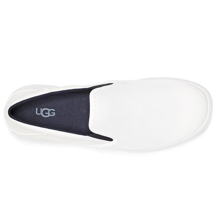 UGG Sheldon Fabric Casual Shoes Men's White 1124893-WHT