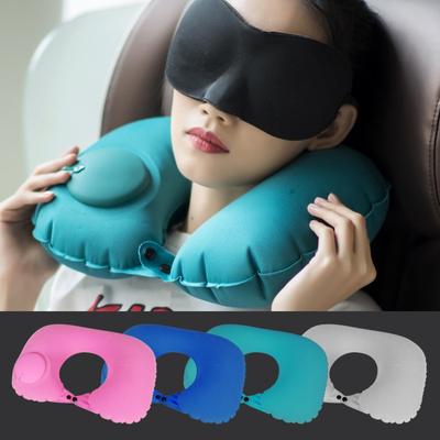Travel Pillows Airplanes Inflatable Super Light Portable Neck Pillow U-Shape Automatic Inflatable Cervical Vertebr Pillow