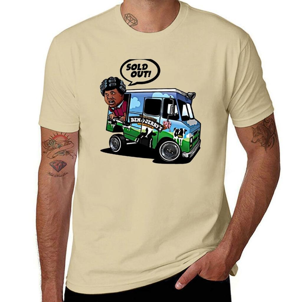 Ben and Jerry Ice Cream Sneaker Matching T-Shirt Tees Hippie Clothes Korean Fashion Vintage Clothes Men's T-shirts