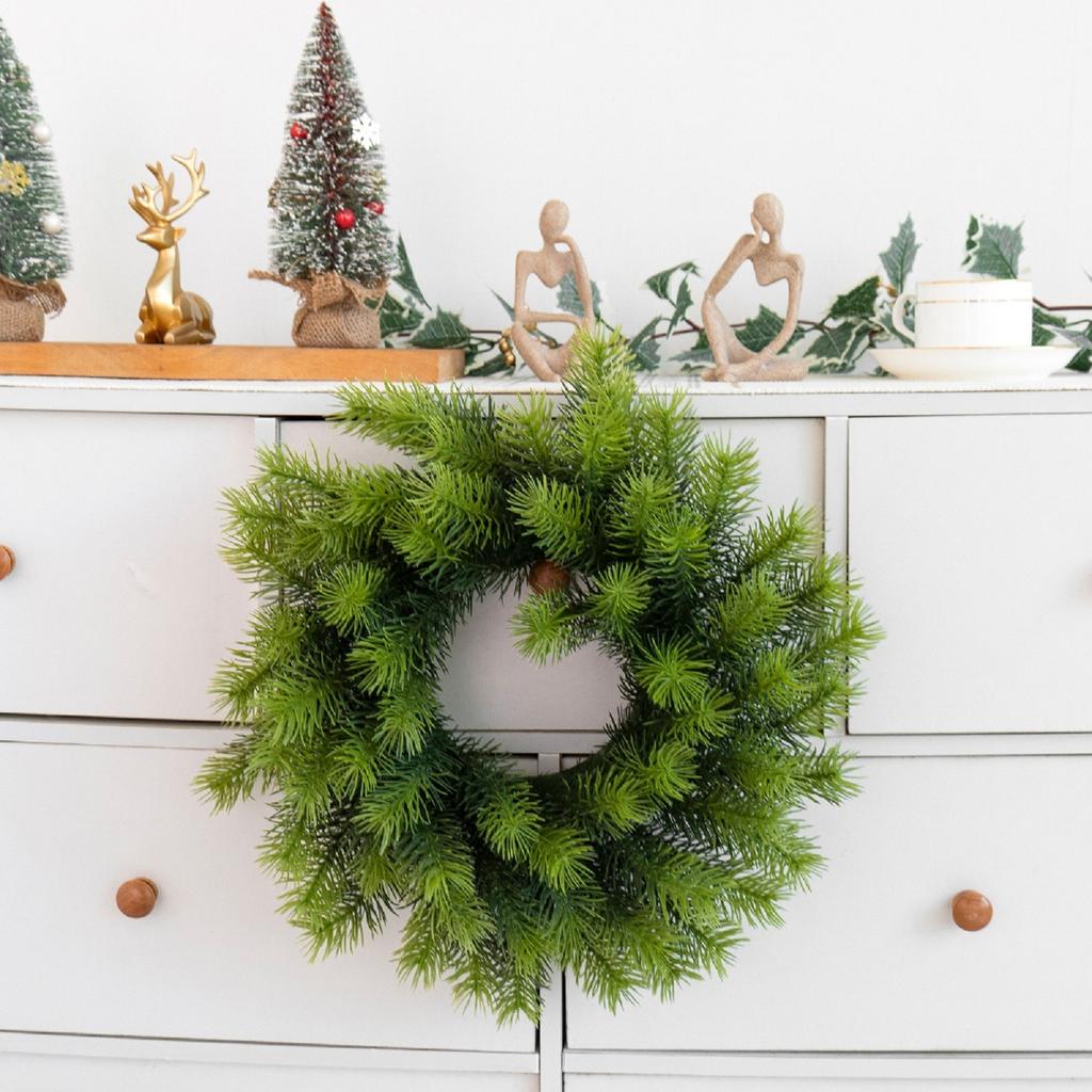 Flower Garland Simulation Pines Needles Rattan Flower Garland Green Plant Decoration Doors And Windowss Home Decoration