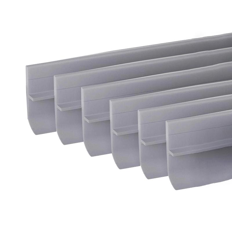 Door Seam Bottom Sealing Strip Soft Hard PVC Composite Insect Proof Dustproof Soundproof for Apartment Rental Home Use