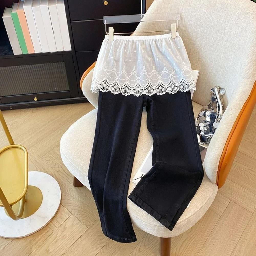 Korean Style Lace Underskirt Slips Anti-glare Lace Lining Petticoat Sweet Mini Short Dress Girls