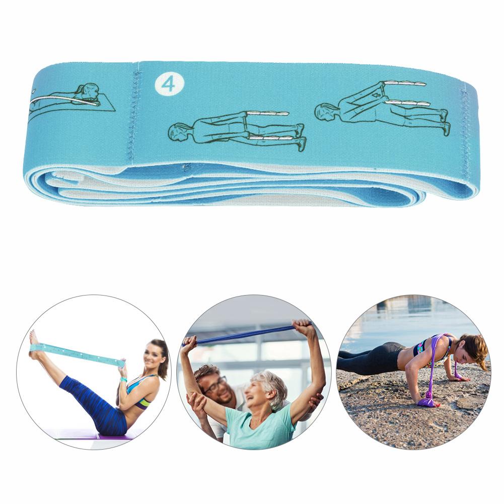 Fitness Elastic Bands Resistance Belt Yoga Exercise Accessory for Training Sports(green)