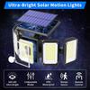 Solar Lights for Outdoor Use with Motion Sensor, 300 LEDs Super Bright with Remote, 3 Modes IP65 Waterproof for Garden