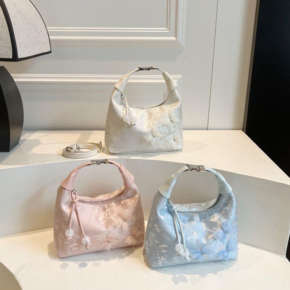 Flower Pattern Chinese Style Crossbody Bag Cheongsam Accessories Cheongsam Bag Banquet