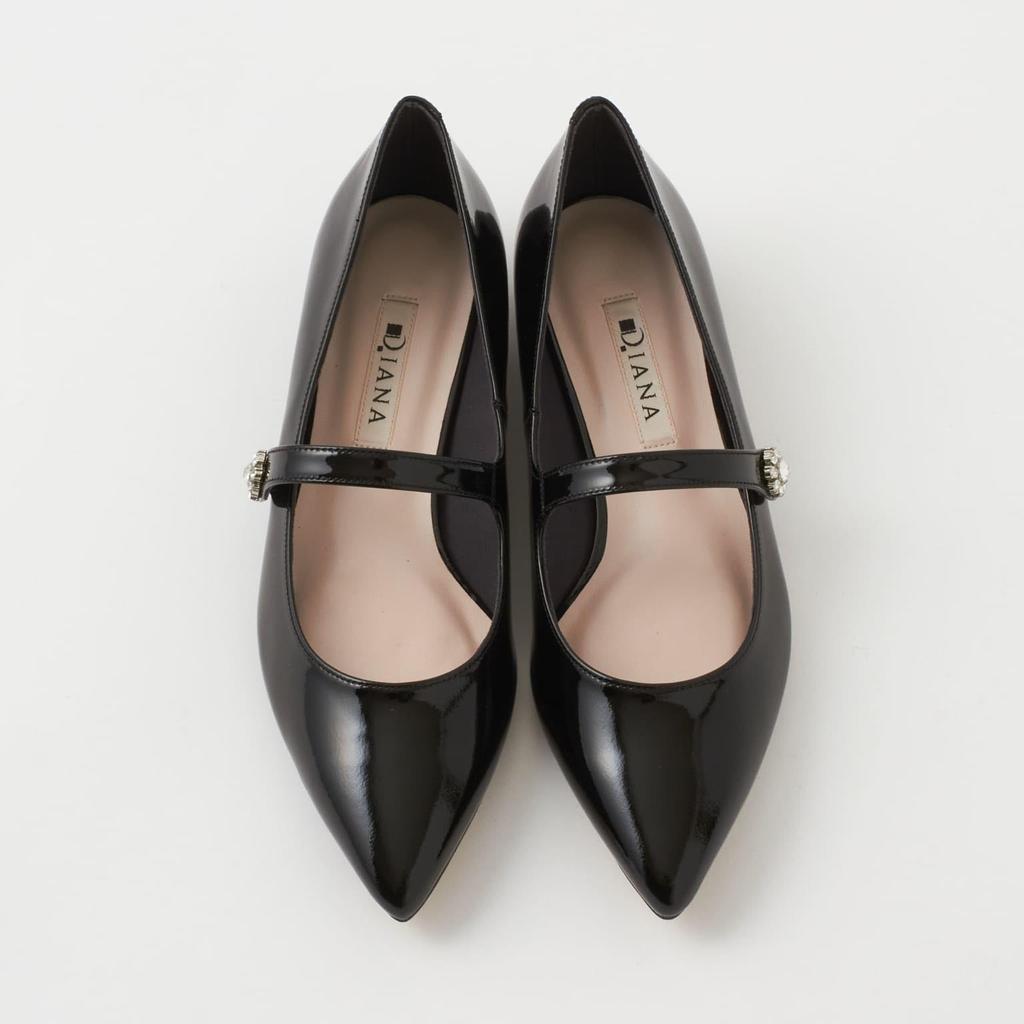 Low Heel Flat Made In 182014400008 [Diana] Shoes, Japan, Black, 22.0cm,