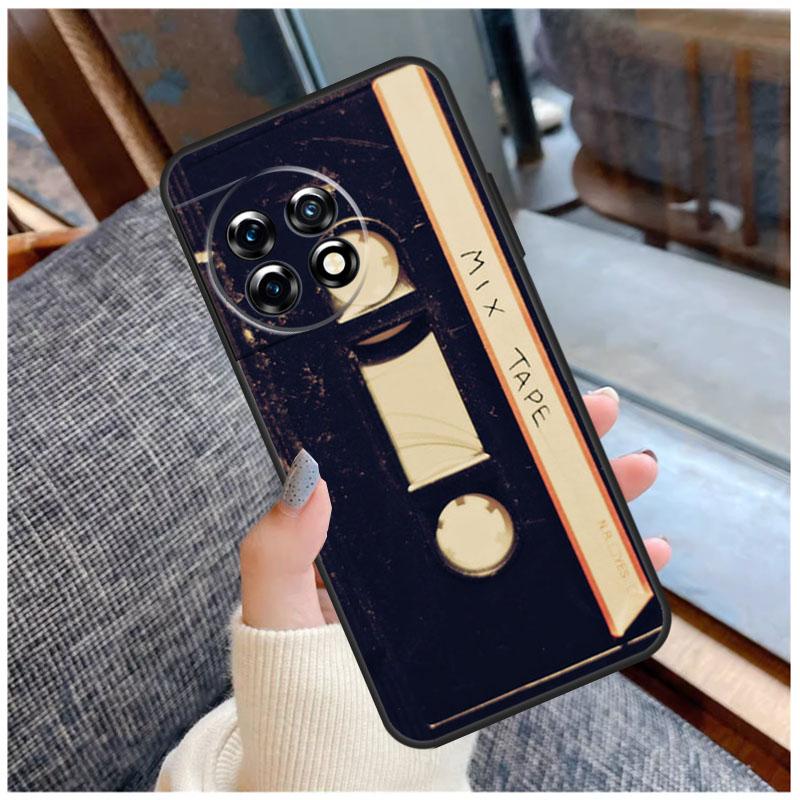 Art Cassette Tape Design Case For OnePlus 13 15 13R 13T 12 12R 11 9 10 Pro 10T 8T Nord 5 CE 2 3 4 Lite N20 N30 Coque