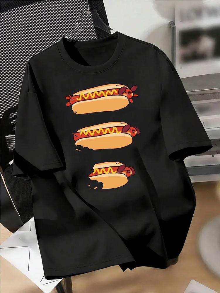 Funny Hot Dog Dachshund Graphic T-shirt