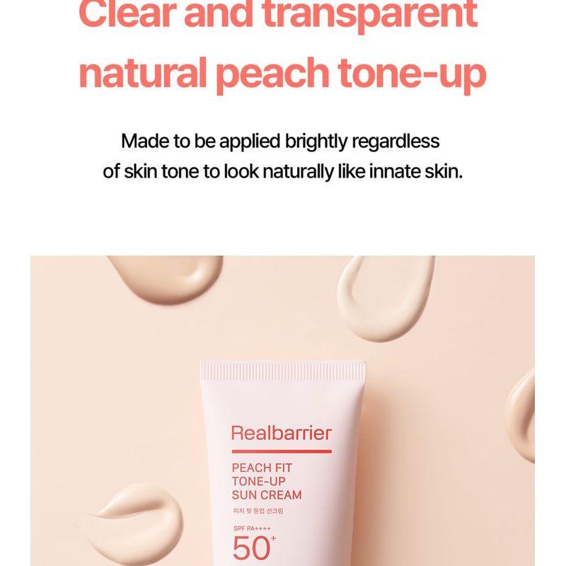 Realbarrier - Crème Solaire Teintée Peach Fit