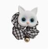 Korean Cartoon Cat Scrunchie Hair Tie for Kids & Adults - Versatile Headband & Rubber Band Accessories