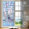 Static Glass Sticker Glue-Free Installation Electrostatic Window Film No Residue Waterproof Sunproof Privacy Film Day & Night Privacy Protection &