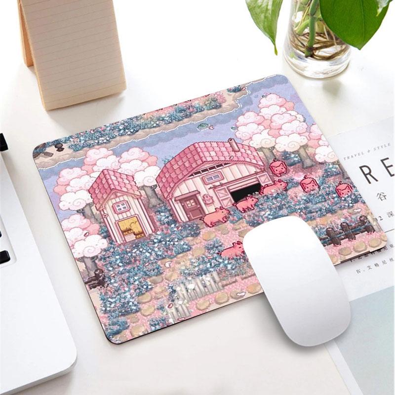 Stardew Valley Mauspads Kleine Mauspads Gamer PC Mauspads Sakura Computertischmatte Maus Teppich Gaming für Maus Tastatur Pads