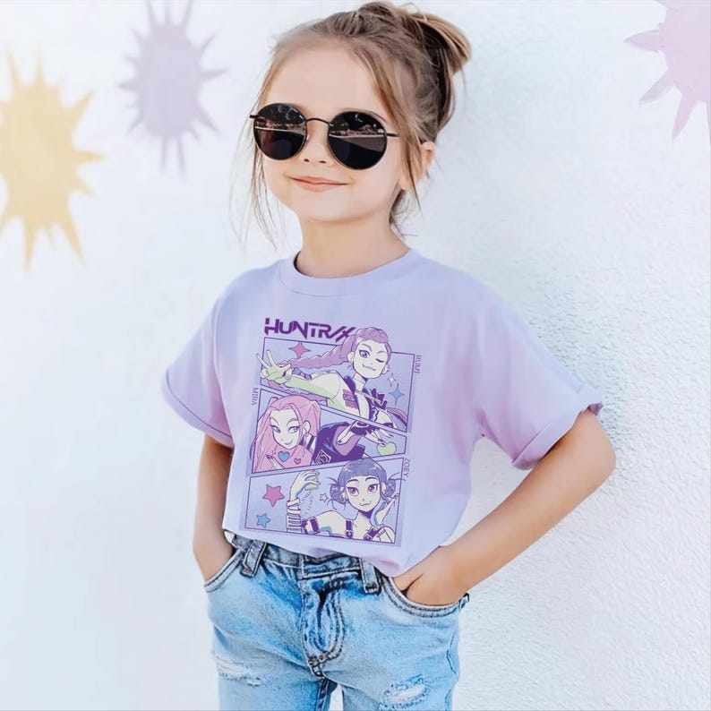 Comfort Colors Kpop Manga Shirt, Demon Hunters Tee 150