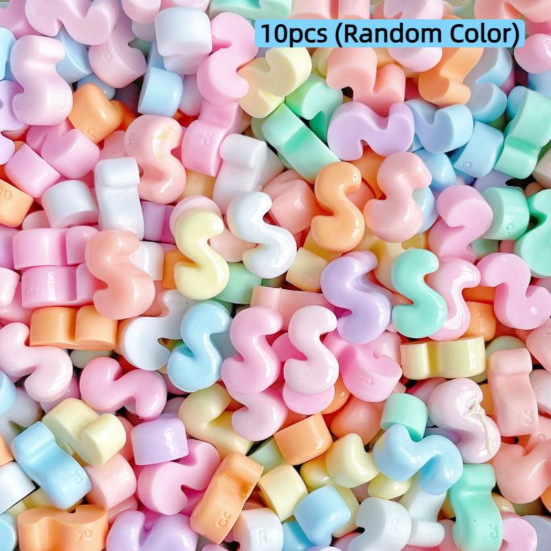 Handmade Mini Letter Charms Cute Diy Phone Cases Hair Clips Shoes Accessories Random Color