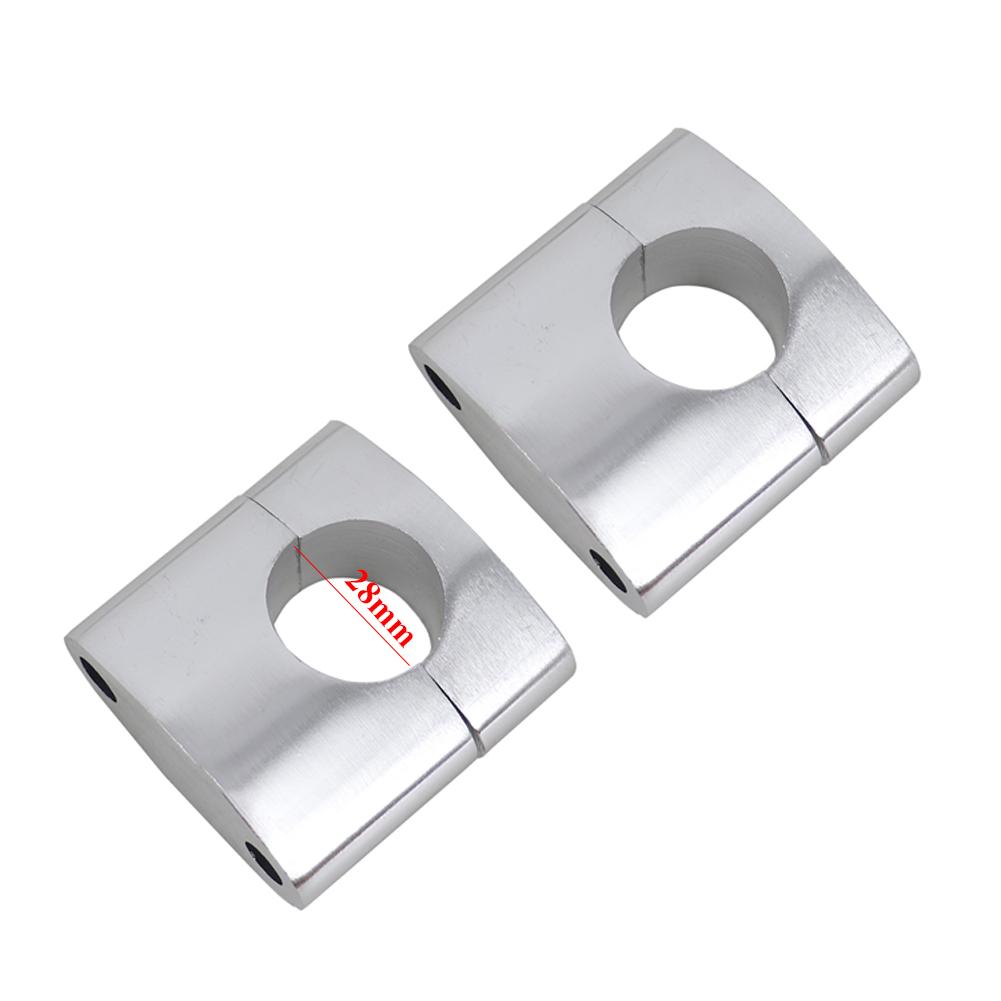 28mm Motorcycle Handlebar Handle Fat Bar Riser Mount Clamp Adaptor For Pit Dirt Bike Racing Universal Replacement Accessories