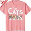 Lovely Cat Rock Music Funny Cat Lover Gifts for Unisex Women TShirt High Quality Cotton Printed Tshirt Tops Regular Short Sleeve