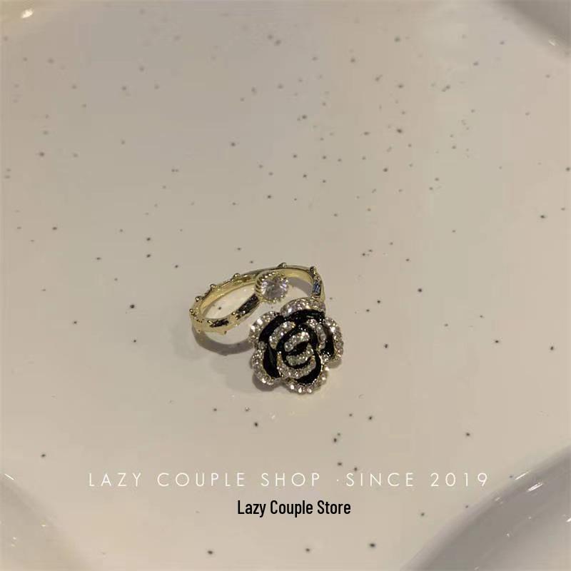 Verstellbares Ring-Set im koreanischen Stil für Damen - Enthält offene Zeigefinger- und Kettenringe