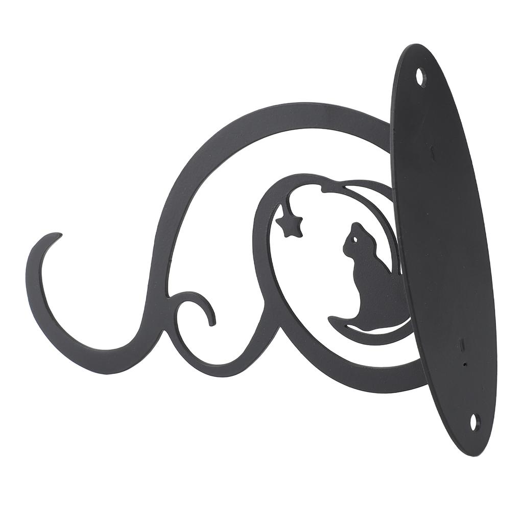 Siding Plant Hook Black Iron Wall Hooks Decorative Plant Hanger for Hanging Plant Bird Feeder Wind