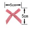 (50 Pcs/pack)5*5cm Velvet Bow Flesh Pink Colourful Ribbon Bows Small Size Polyester Satin Ribbon Bow Flower DIY Craft Decoration