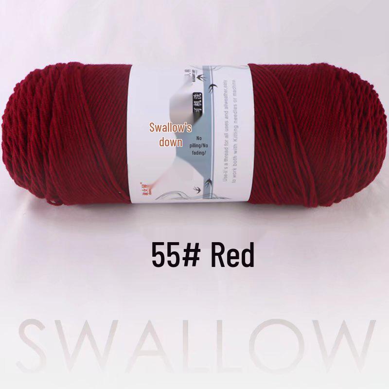 Large Skein 5-Ply Milk Cotton Yarn: Luxurious Plush for Doll Making & Seat Cushions, Available in 80 Colors